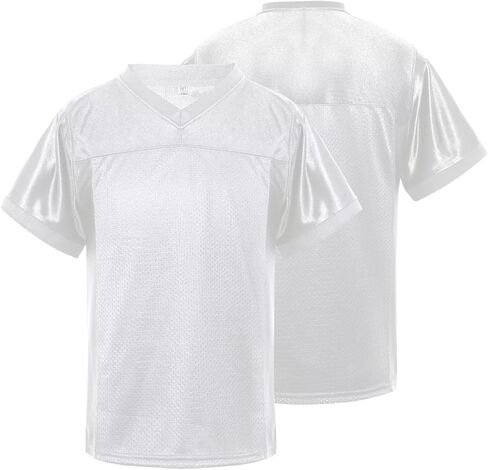 babyhealthy Youth Blank Football Jersey Mesh Athletic Practice Sports Shirt Hip Hop Soccer Tee Unisex in Kuwait