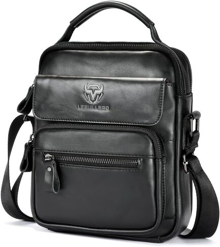 Shoulder Bag for Men Crossbody Bags Leather Sling Bag Messenger Bags with Multiple Pockets Business Outdoor in Saudi Arabia