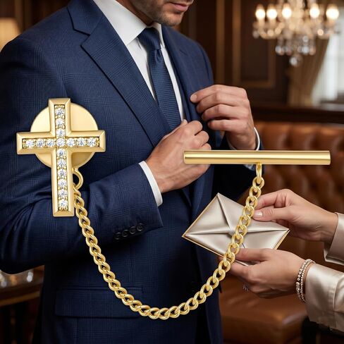 Cross Tie Tack S925 Sterling Silver Religious Tie Pin Wedding Father's Day Jewerlry Gifts for Men in Kuwait