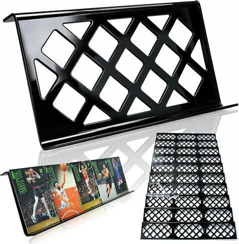 30 Modular Trade Card Risers | Black Acrylic - Perfect for Trade Shows, Display Cases, and Card Vendors - Display Stand for Sports Cards & Trading Card Games in Saudi Arabia
