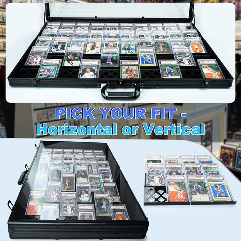 30 Modular Trade Card Risers | Black Acrylic - Perfect for Trade Shows, Display Cases, and Card Vendors - Display Stand for Sports Cards & Trading Card Games in Saudi Arabia