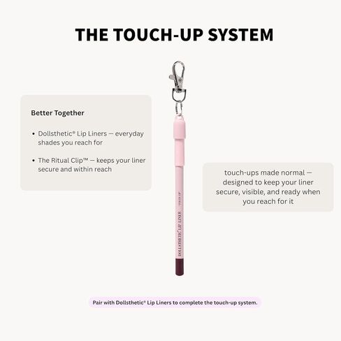 مشبك طقوس DOLLSTHETIC® - حامل سلسلة مفاتيح لتحديد الشفاه من أجل اللمسات أثناء التنقل | تعلق على المفاتيح والحقائب والمعصم in Kuwait