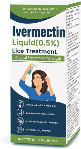 lvermect Liquid for Adults (2 Fl Oz), Lightweight Hair, Fast-Apply Topical Liquid Formula, for Head Lice & Egg Care in Saudi Arabia