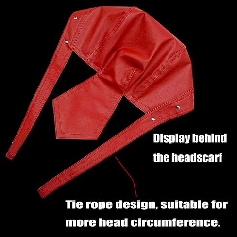 Punk Motorcycle Skull Cross Cap Biker Cap for Women/Men Adjustable,Stylish Biker Doo Rag Headwrap for Riding & Outdoor Activities Red in Saudi Arabia