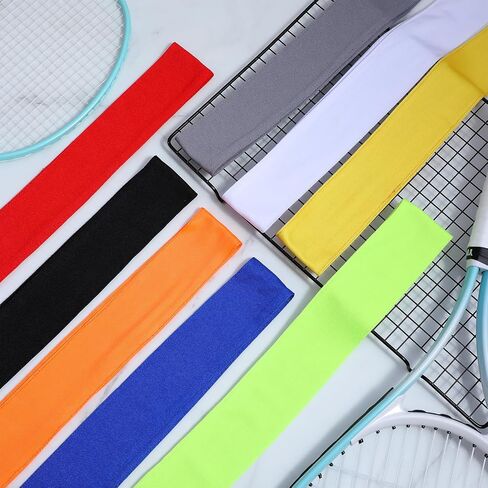 16 Pack Tie Headbands Bulk, Tie Back Headband for Sports Tennis Running Yoga Basketball Workout - Adjustable Sweatbands for Women Men, 8 Colors (2 Each), 39 x 2.2 Inches in Saudi Arabia