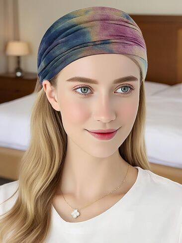 Wide Headbands for Women 4 Pack Knotted Headband for Womens Head Wraps Stretchy Hair Accessories in Kuwait