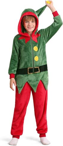 Kids Christmas Costume Flannel Hooded Outfits 4-14 Years in Kuwait