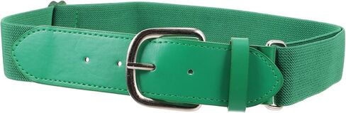 Baseball Belt Elastic Softball Belt with Stretch Adjustable Waistband for Men and Youth Outdoor Sports Green in Kuwait