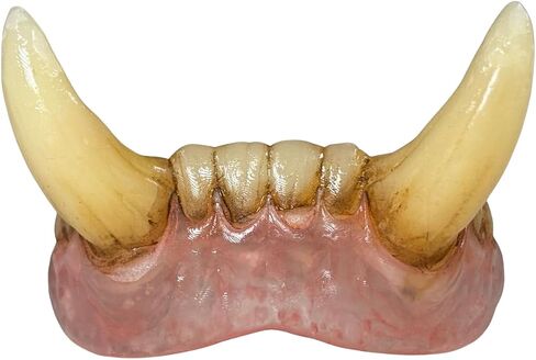 Monster Tusks by Designer Bite Co. – Realistic Orc & Goblin Teeth, Reusable Custom Fit Fake Teeth for Cosplay, Halloween, Horror FX Costume Kit in Saudi Arabia
