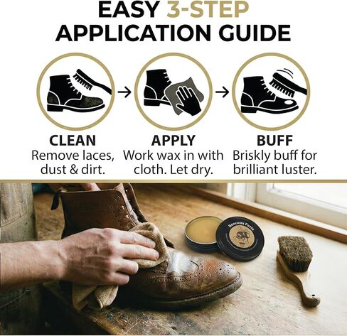 JobSite Beeswax Paste - Bees Wax Leather Conditioner - Leather Waterproofing Wax Protects & Restores Boots, Shoes & Leather Articles - 3 oz in Saudi Arabia