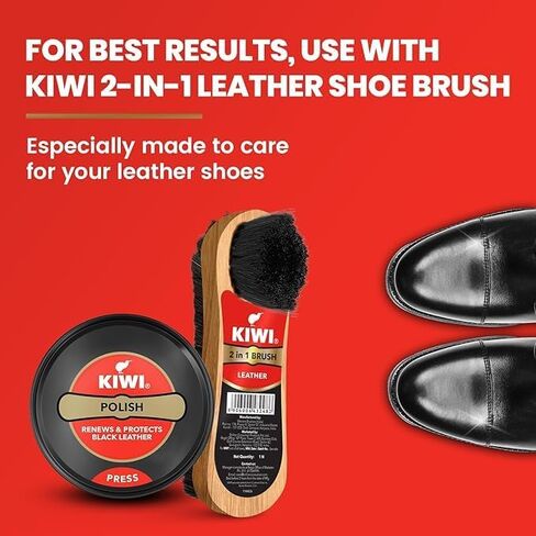 Kiwi Shoe Polish, 40 ml, Black in Kuwait