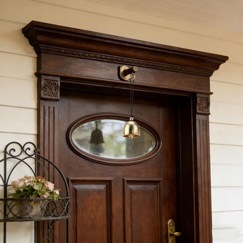 15 جهاز كمبيوتر شخصى صغير معلق الذهب أجراس، 1 بوصة جلجل أجراس DIY الرياح الرنين باب حلم الماسك خيمة التخييم Windchimes شجرة عيد الميلاد فنغشوي محظوظ الفن حديقة الديكور in Kuwait