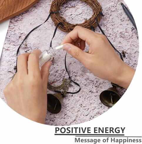 69 Pcs Witch Bells DIY Kit Decor Door Knob Hanging Witchcraft Protection Witchy Wind Chimes Wreath Decorations in Saudi Arabia