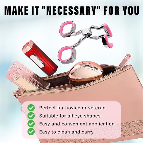 Contact Lens Applicator Tool, Easy Apply/Remove, Easy-to-Use Tool for Beginners, Insertion Tool Set Includes Tweezers, Case and Plunger Suction Cup, Pink in Saudi Arabia