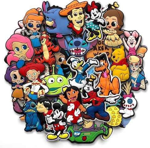 Shoe Decoration Charms for Croc Clog Sandals, Cartoon Shoe Accessories Charms for Gifts in Saudi Arabia