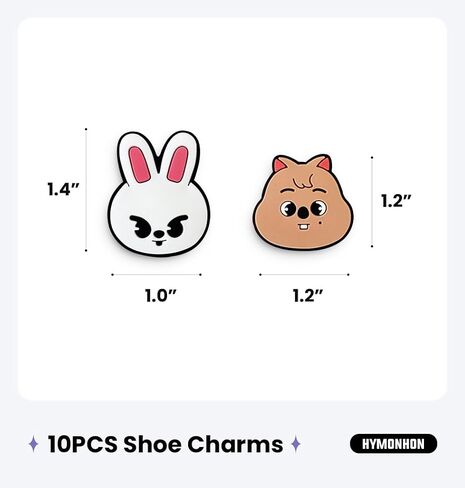 Stray Merch Cute Cartoon Animal Shoe Charms Decorations Kawaii Character Design for Sandals Accessories, 10 PCS Set in Saudi Arabia