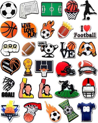 38 Pcs Different Charms, PVC Random Decoration Charms for Decoration in Saudi Arabia