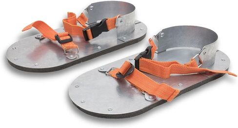 MARSHALLTOWN Asphalt Shoes for Tamping and Compacting Hard to Reach Places, AC Plywood with Quick Click Buckles Acts as Thermal Barrier, Adjustable Straps, Made in the USA, RED704139 in Kuwait