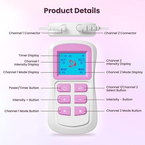 Pelvic Muscle Trainer Exerciser, Kegel Toner for Women - Stimulator Electric Non-Implantable for Incontience, Dual Channel TENS Unit & EMS Pelvic Floor Muscle Exercise Strengthen Your Pelvic Floor in Saudi Arabia