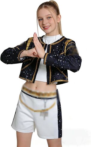 Stage Costume for Girls, 3PCS Costume for Kids Halloween Cosplay Birthday Dress Up in Kuwait