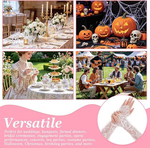 Long Sheer Lace Arm Sleeves For Wedding And Evening Party - Detachable Sleeves For Wedding Dresses - Fingerless Gloves For Bride And Special Occasion Elegant Floral Arm Covers in Saudi Arabia