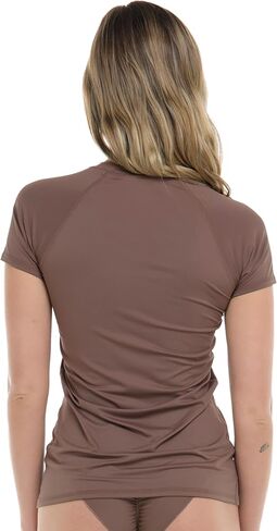 Body Glove Women's Smoothies in Motion Solid Short Sleeve Rashguard with UPF 50 in Kuwait