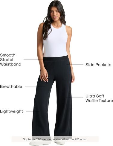 True Classic Womens Pants – Wide Leg & Jogger Styles, Soft Fleece or Waffle Knit, Flowy Pants for Women, Summer Sweatpants in Kuwait