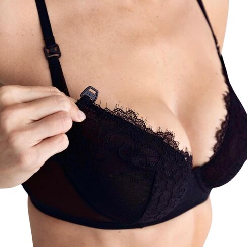 MILK&LACE Gaia Nursing Bra – Soft Stretch Lace Maternity Bra with Gentle Underwire, One-Hand Clips & Adjustable Fit in Saudi Arabia
