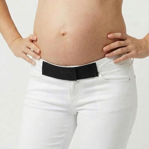 Pregnancy Pants Extender, Adjustable Maternity Waistband Extender with Foldable Front & Back Design, Stretch Soft Belt for Jeans and Pants in Saudi Arabia