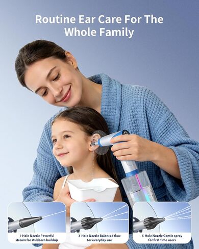 2026 Upgraded Ear Wax Removal Kit, Electric Ear Wax Removal Tool with Digital Temperature Display, Ear Cleaner with 4 Pressure Modes, Earwax Removal for Adults Kids, Includes Towel, 12 Tips & Basin in Kuwait