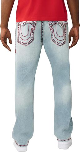 True Religion Men’s Bobby Super T Baggy Jean 32" – Loose Fit, Super T Stitching, Horseshoe Detailing in Kuwait