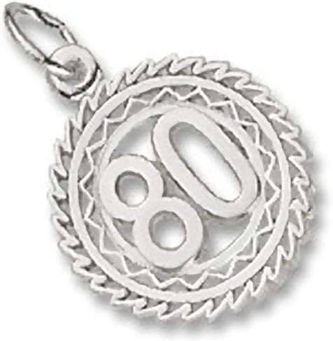 Number 80 Charm, Charms for Bracelets and Necklaces in Kuwait