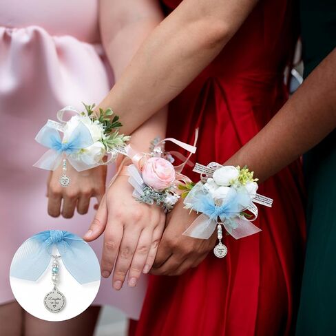Something Blue Gift for Bride From Mom and Dad, Bridal Bouquet Charm Something Blue Gift for Wedding Memory Gifts Bridal Shower Daughter Daughter in Law in Saudi Arabia