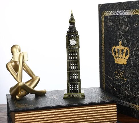 Cabilock Big Ben Model 7.08 Inch London Souvenir Metal Building Figurine Collectible Home Decor Accent for Family Gatherings and Weddings in Saudi Arabia