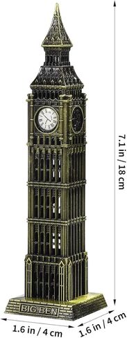 Cabilock Big Ben Model 7.08 Inch London Souvenir Metal Building Figurine Collectible Home Decor Accent for Family Gatherings and Weddings in Saudi Arabia