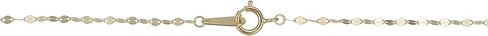 Kooljewelry 14k Yellow Gold Seven Strand Mirror Link Layered Necklace (18 inch) in Kuwait