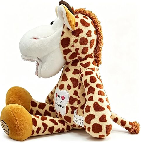 Tooth Fairy Plush, YOUYA Dental Puppet Oral Health Presentation Doll Giraffe Tooth Fairy Dental Educational Plush Small Size Doll with Teeth for Kids Chidren Boys Girls in Saudi Arabia