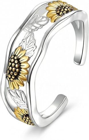 Sunflower Toe Rings Adjustable Toe Jewelry for Women Mom Summer Beach in Kuwait