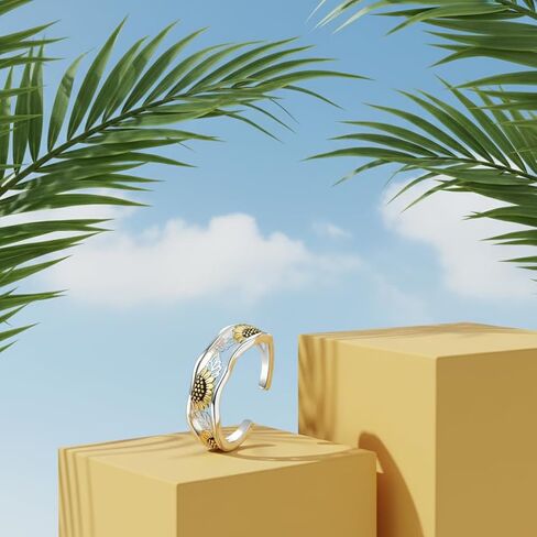 Sunflower Toe Rings Adjustable Toe Jewelry for Women Mom Summer Beach in Kuwait
