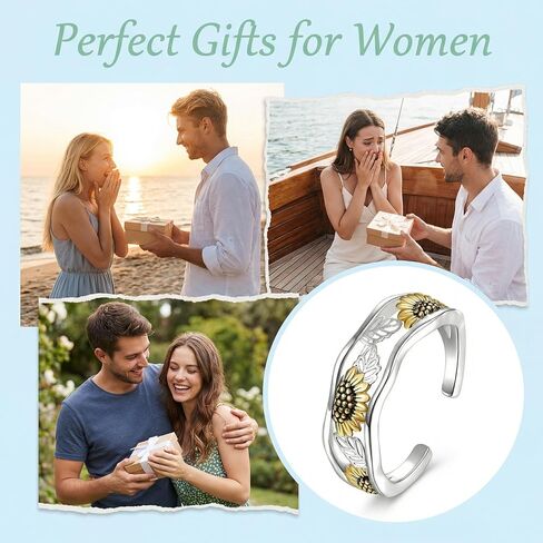 Sunflower Toe Rings Adjustable Toe Jewelry for Women Mom Summer Beach in Kuwait