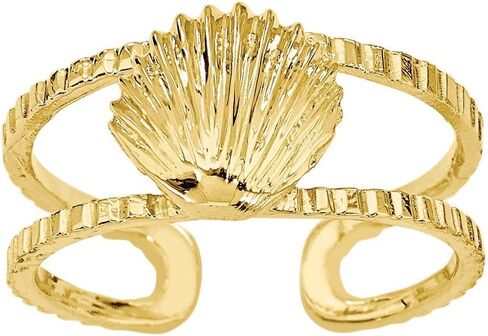 14K Gold Seashell Toe Ring in Kuwait