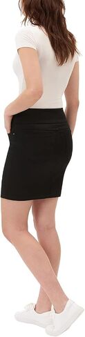 S.C. & Co. Women's Pull-On Denim Skort (US, Alpha, Large, Regular, Regular, Black) in Kuwait