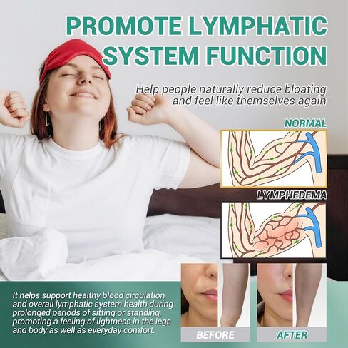 Lymphatic Drainage Supplement 300 Softgels 21-in-1 Herbal Blend with Echinacea, Dandelion, Burdock Root Lymph System Support Fluid Balance & Immune System for Women & Men in Saudi Arabia