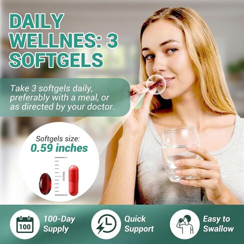 Lymphatic Drainage Supplement 300 Softgels 21-in-1 Herbal Blend with Echinacea, Dandelion, Burdock Root Lymph System Support Fluid Balance & Immune System for Women & Men in Saudi Arabia