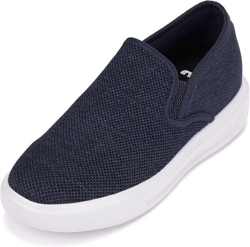 CALTO Men's Invisible Height Increasing Elevator Shoes - Fashion Lightweight Slip-on Sporty Sneakers - 2.8 Inches Taller in Kuwait