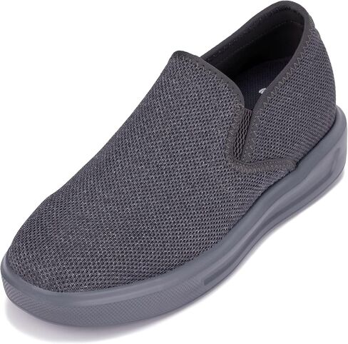 CALTO Men's Invisible Height Increasing Elevator Shoes - Fashion Lightweight Slip-on Sporty Sneakers - 2.8 Inches Taller in Kuwait