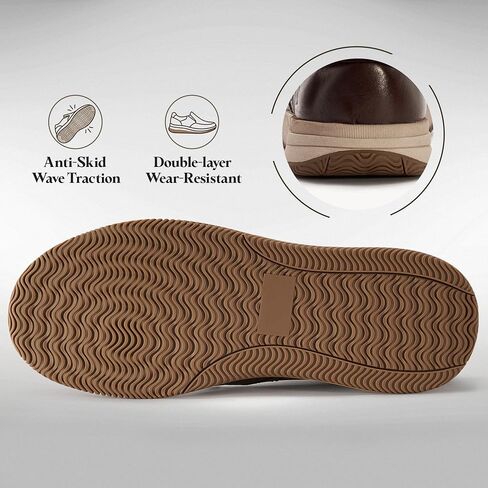 حذاء رجالي من الجلد سهل الارتداء حذاء بدون كعب شبكي قابل للتنفس كاجوال من Moc Toe in Kuwait