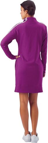 Vevo Active Women's Long Sleeve 1/4 Zip Track Dress in Saudi Arabia