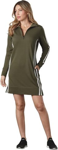 Vevo Active Women's Long Sleeve 1/4 Zip Track Dress in Saudi Arabia