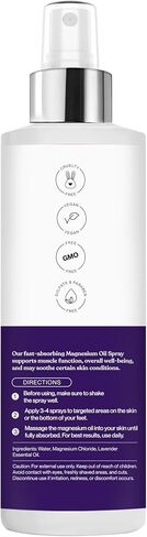 Magnesium Oil Spray, Lavender, 8.45 fl oz Improve Sleep and Muscle Recovery in Saudi Arabia